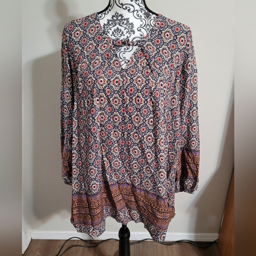 Jodifl woman's small boho tunic dress top